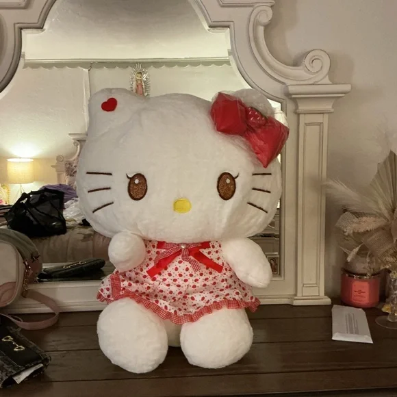 Hello Kitty Plush with Red Bow and Dress